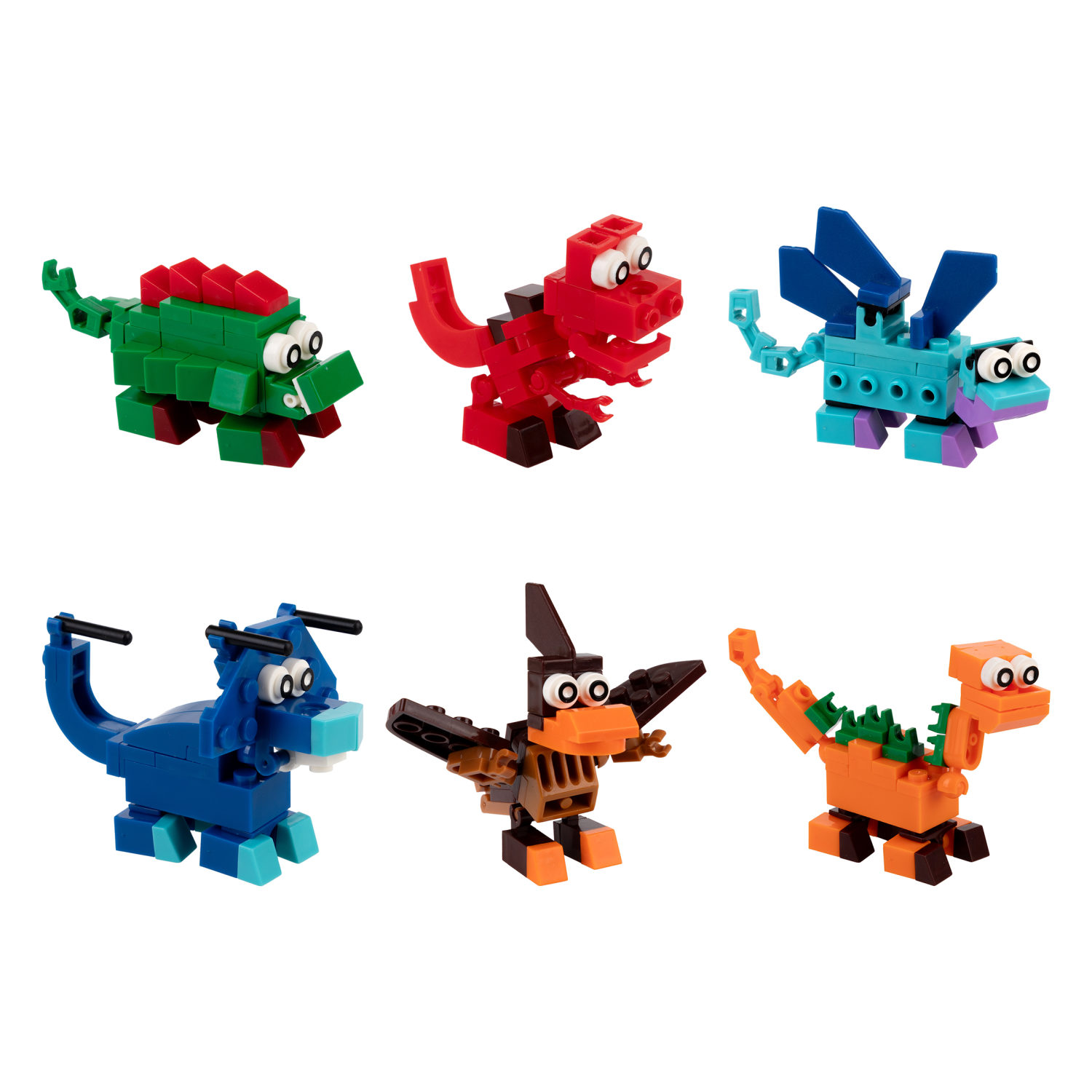 1TOY конструктор Blockformers "Динозаврики", 6 видов в ассортименте