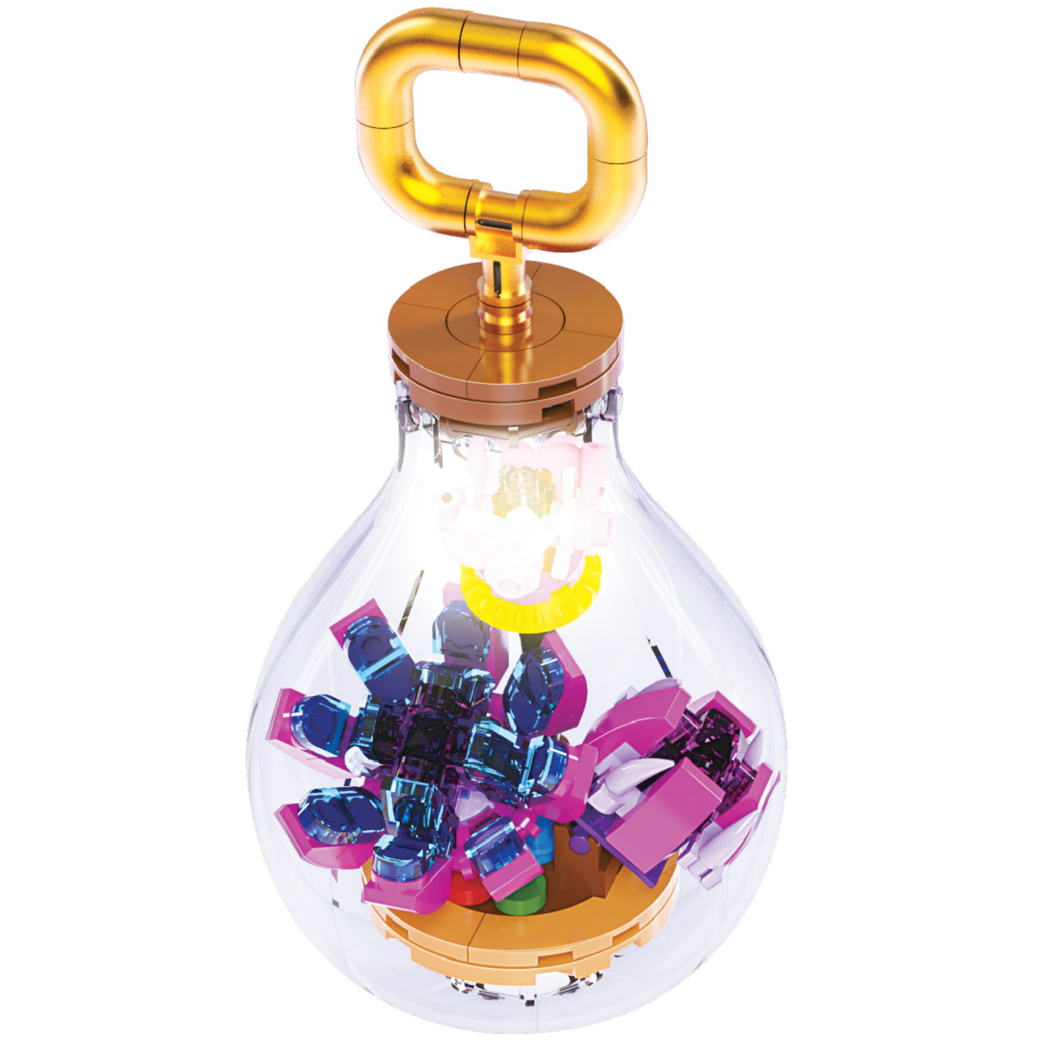 Конструктор 1TOY Blockformers Цветочная коллекция "Эхеверия Жемчужина Нюрнберга", 138 деталей