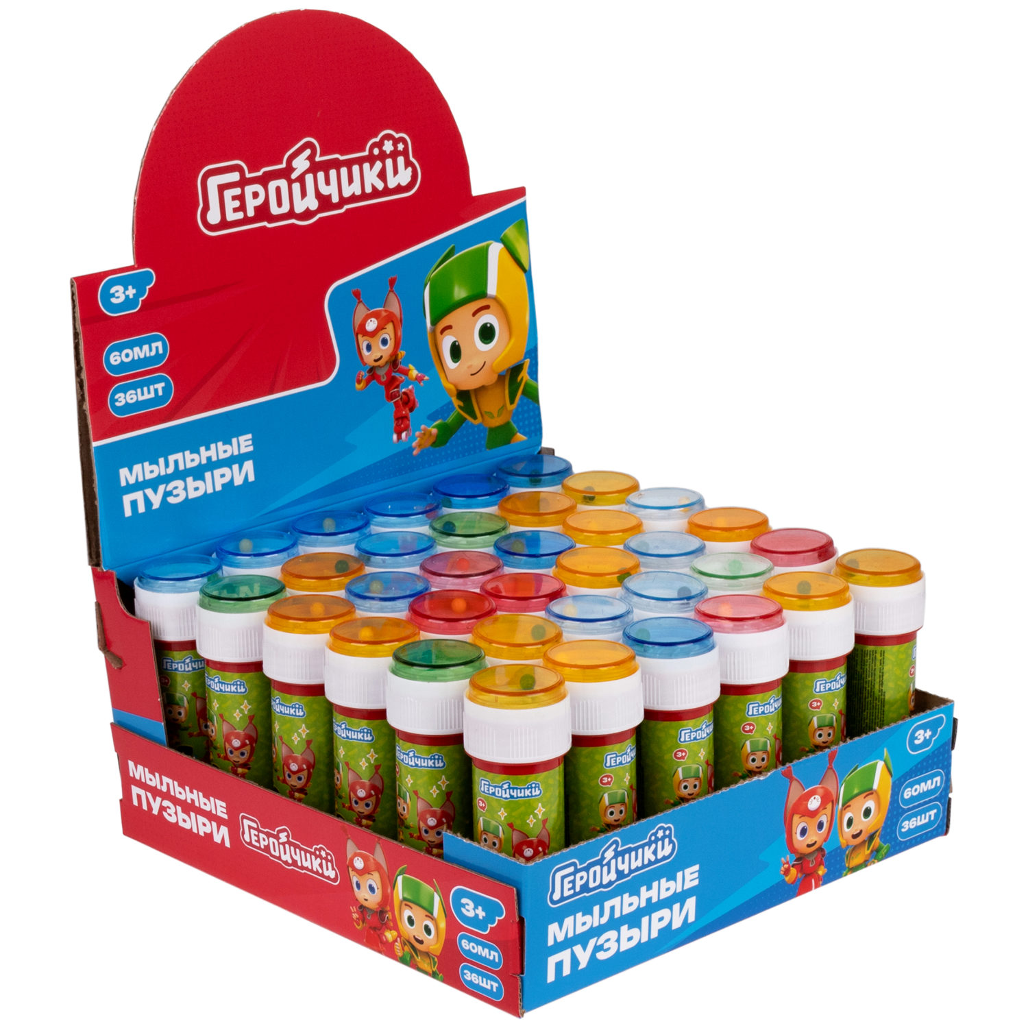1TOY Геройчики, мыльные пузыри, 60 мл