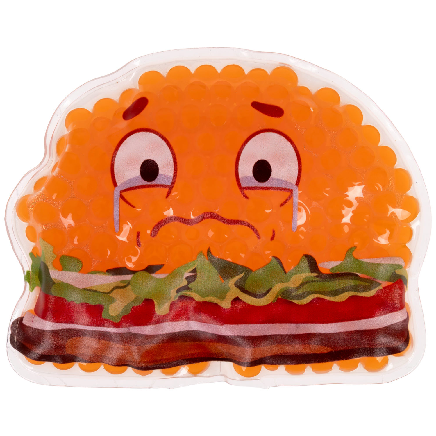 Акватубики переливайка 1TOY «Фаст Фуд» скользун с водой внутри, антистресс для рук, жмякалка, 10 видов в ассортименте