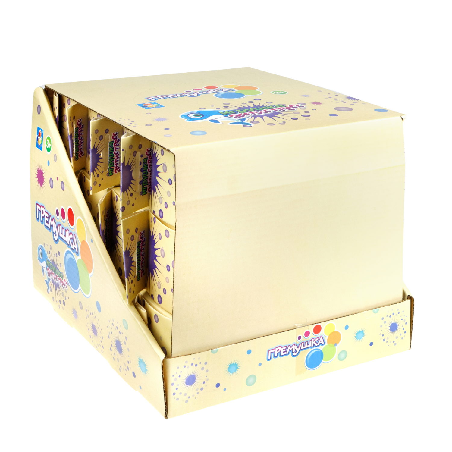 Дельфин 1TOY Гремушка, 3 цвета в ассортименте