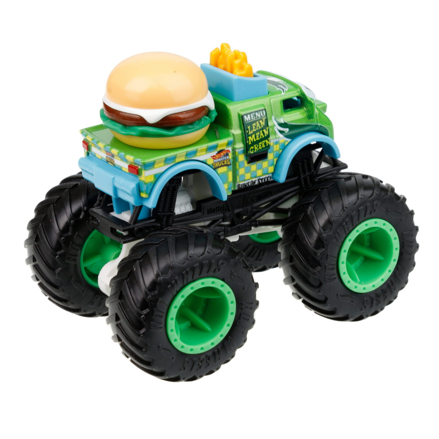 Hot Wheels Набор из 2-х машинок Монстер трак взаимное уничтожение Buns of Steel vs Fried Up