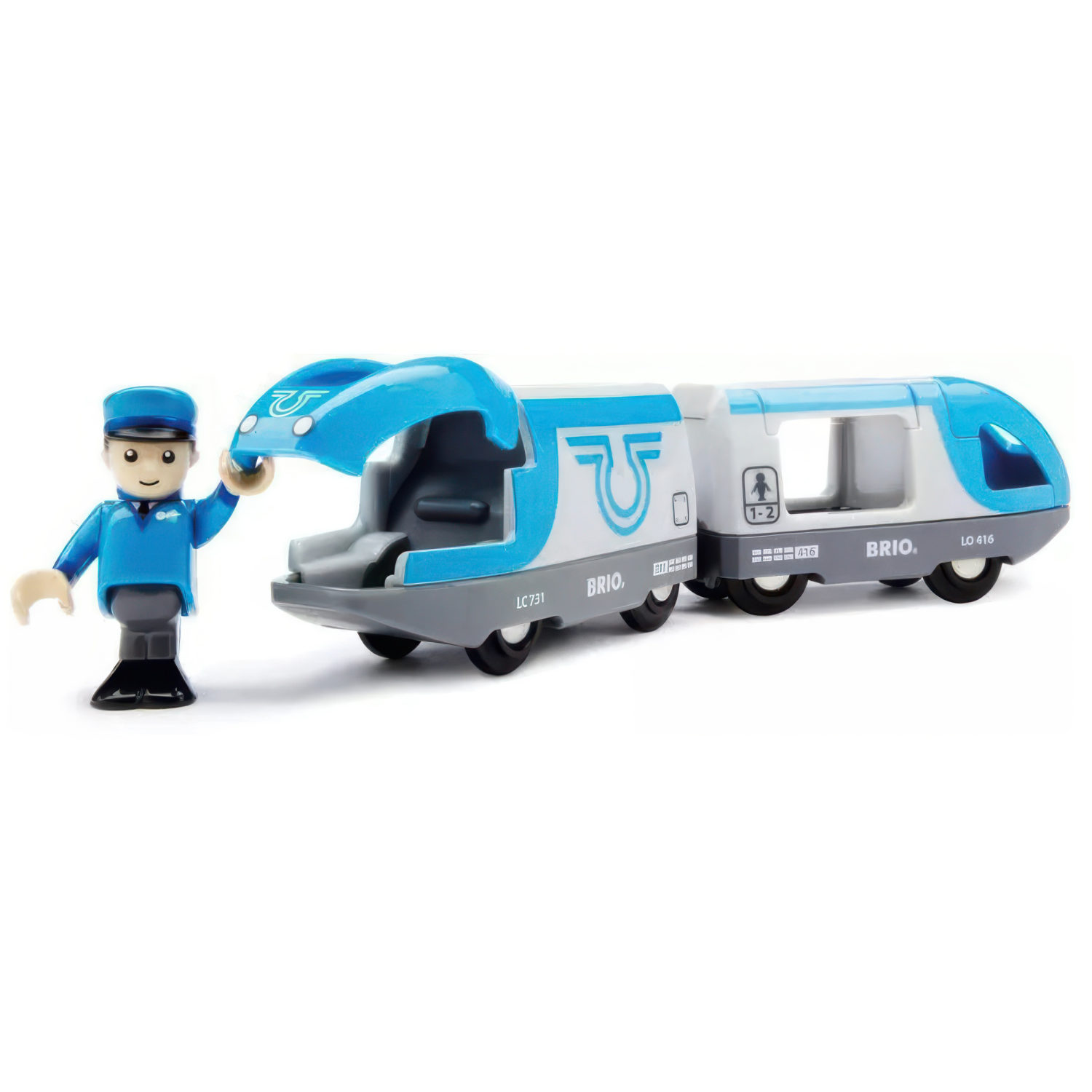 Поезд-экспресс BRIO, с машинистом, на батарейках