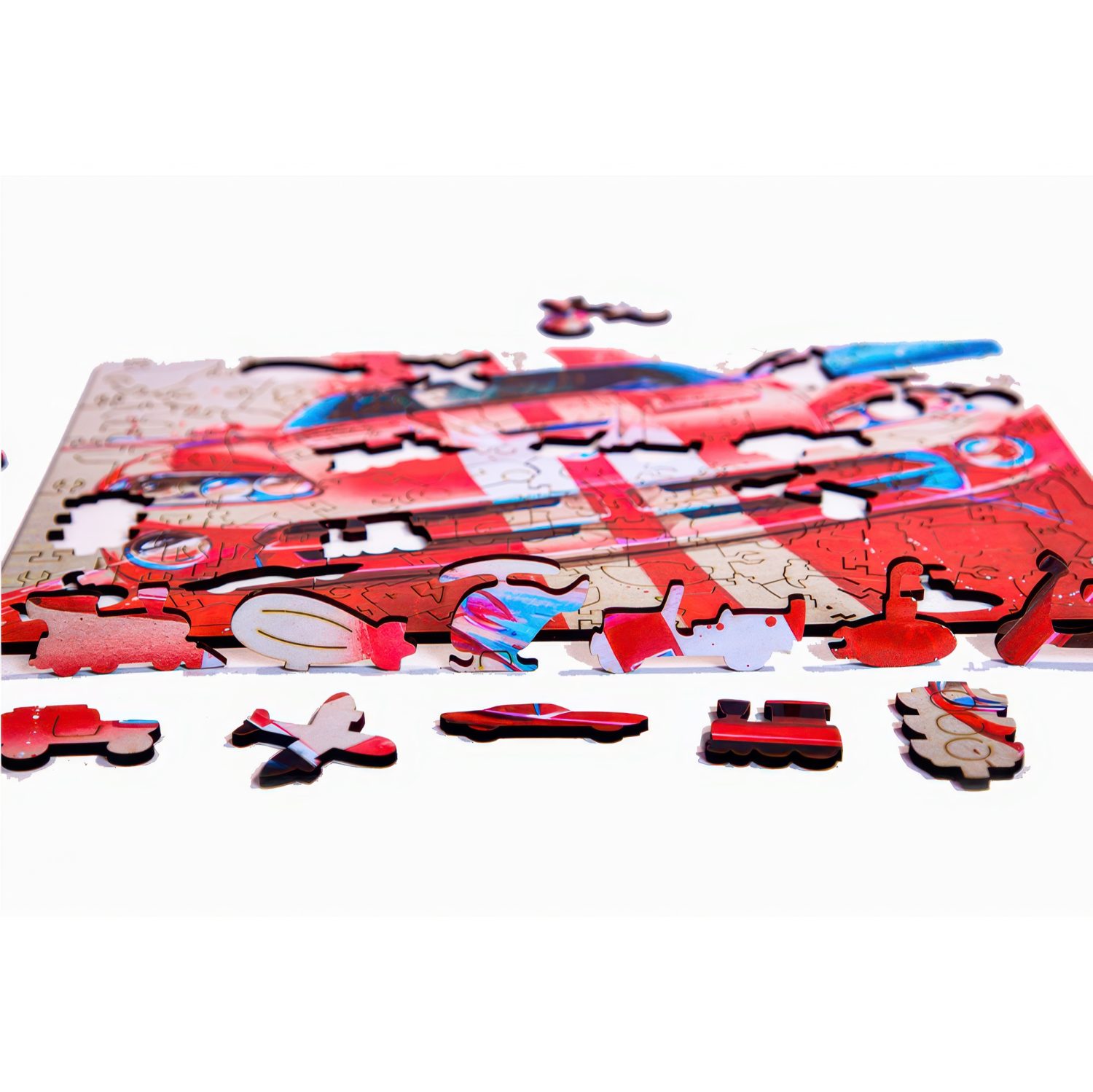 Пазлы Collection Transport Спортивный автомобиль красный, 120 деталей