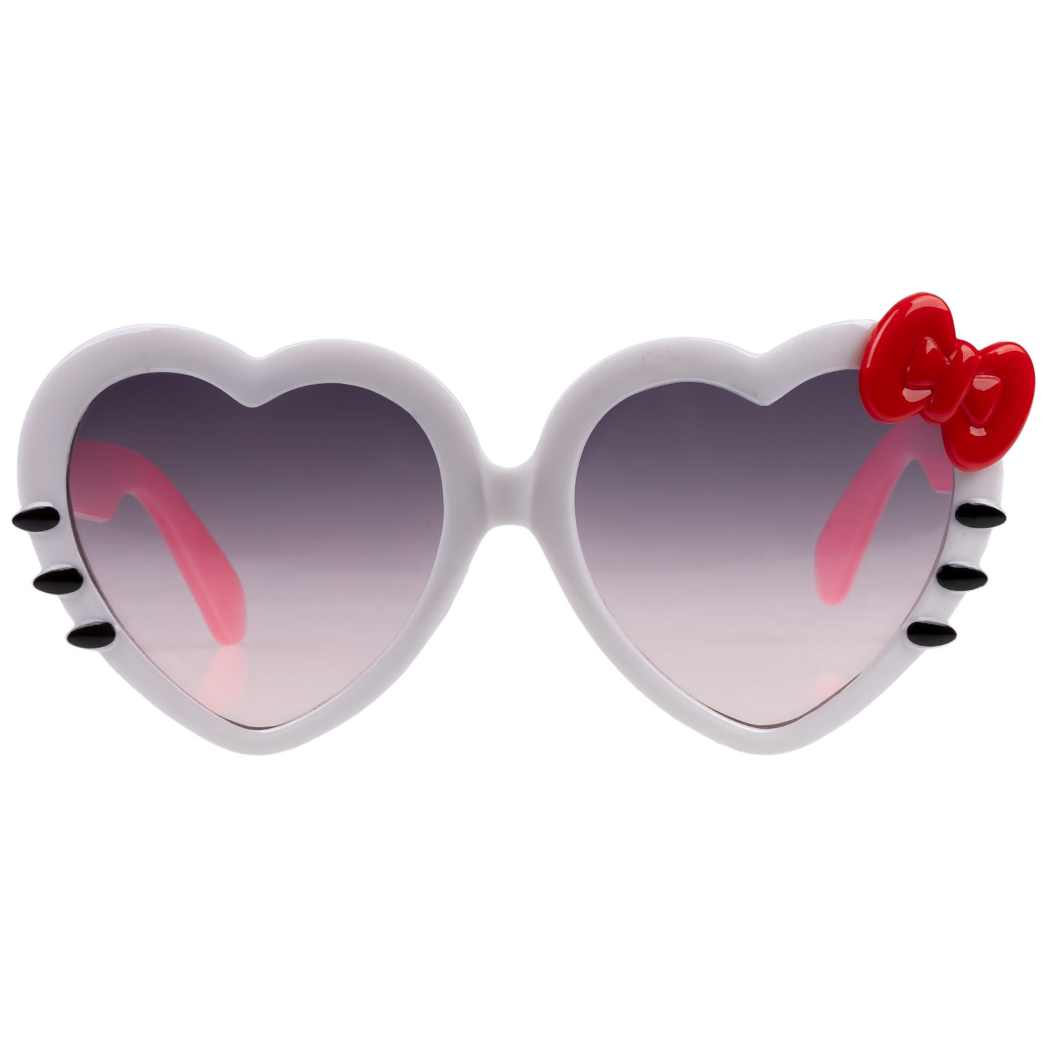 Солнцезащитные очки для детей и повязка для волос Lukky Fashion "А в глазах Сердечки", белый