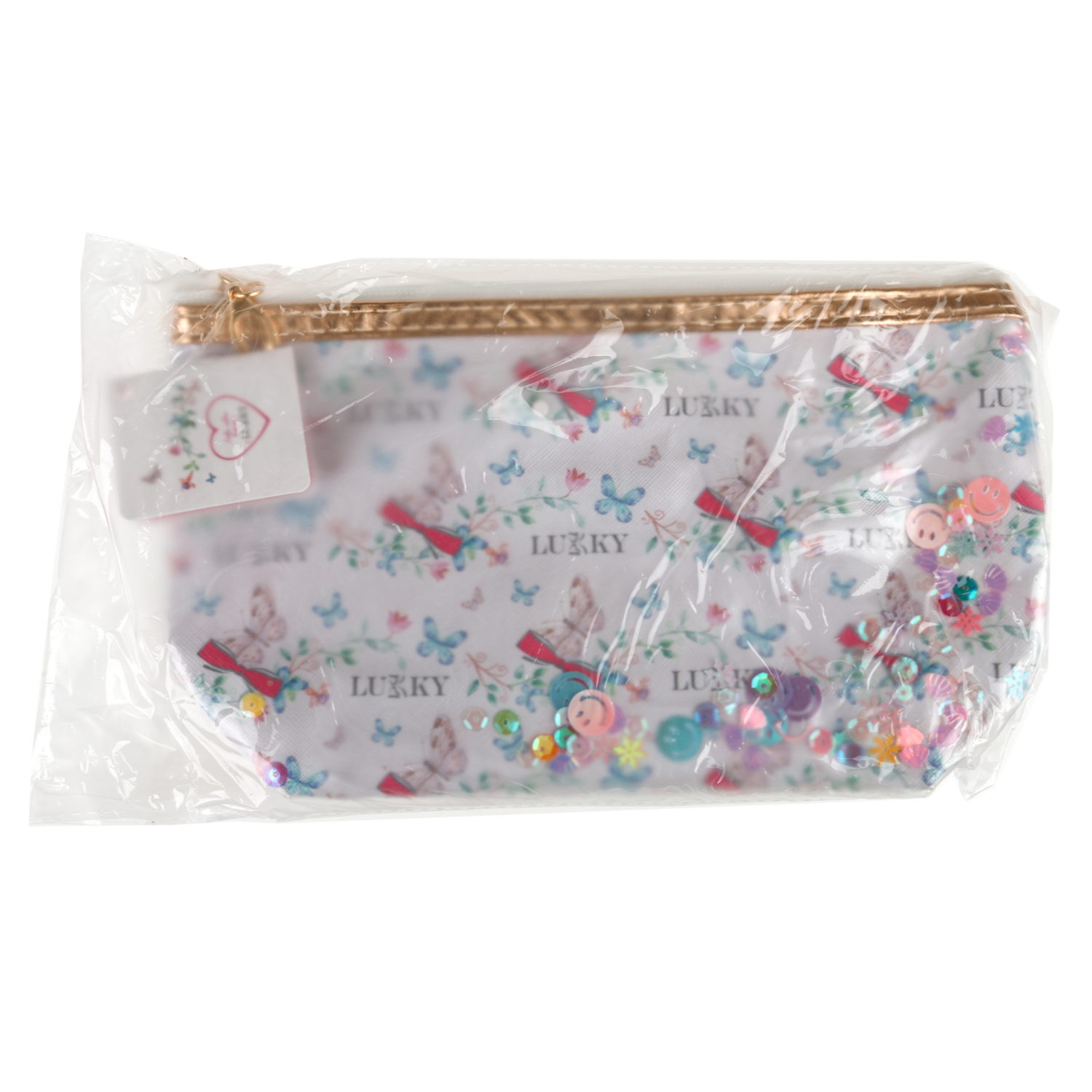 Косметичка с подвижными блёстками Lukky Lukky Style, 22*14*7 см