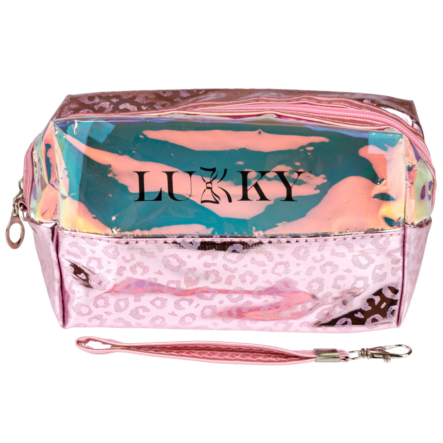 Косметичка блестящая,с леопардовым принтом Lukky Shiny Leo, 18*10*7 см