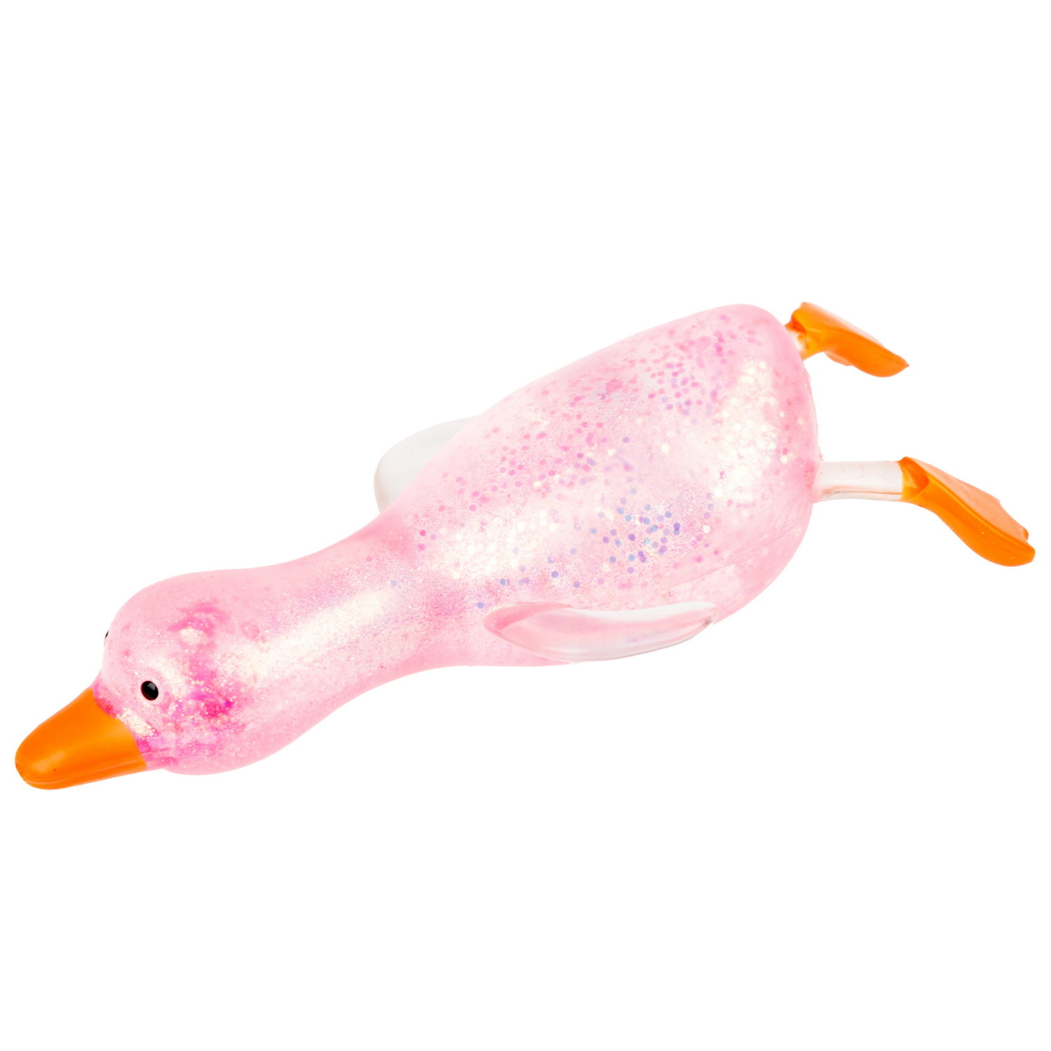 Антистресс-игрушка 1TOY Крутой замес Супергель гусь прозрачный, 9х8х5 см