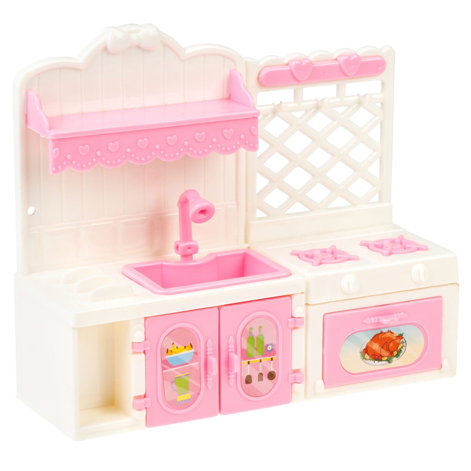 Кукла Alisa Kawaii mini, набор "Кухня", 15,2 см