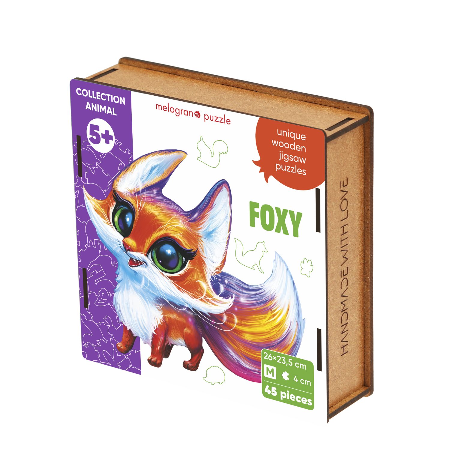 Пазлы Collection Animals Лисичка Фокси, 45 деталей