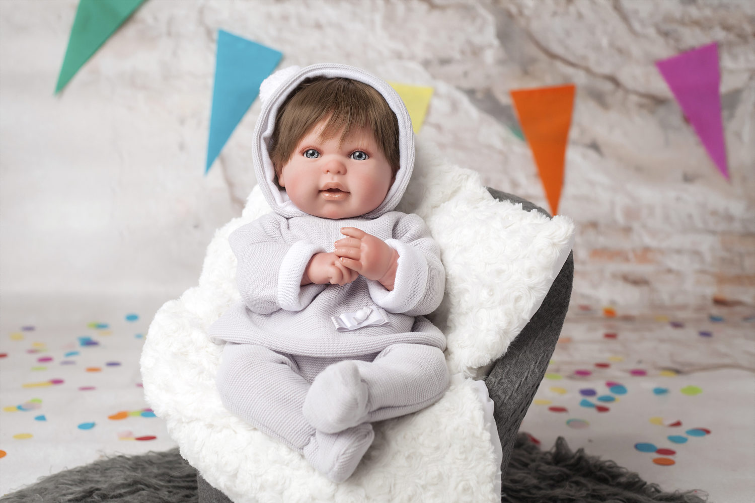 Arias ReBorns  Mauro реалистичные,  новорождённый пупс 45см