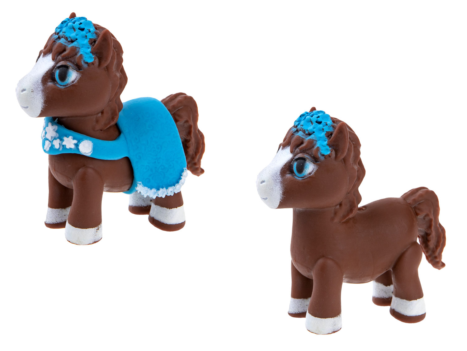 1TOY Пони на фасоне, пони тянущиеся в костюмчиках, 10см, 12 видов, пакет с окном, 12 шт в д/б