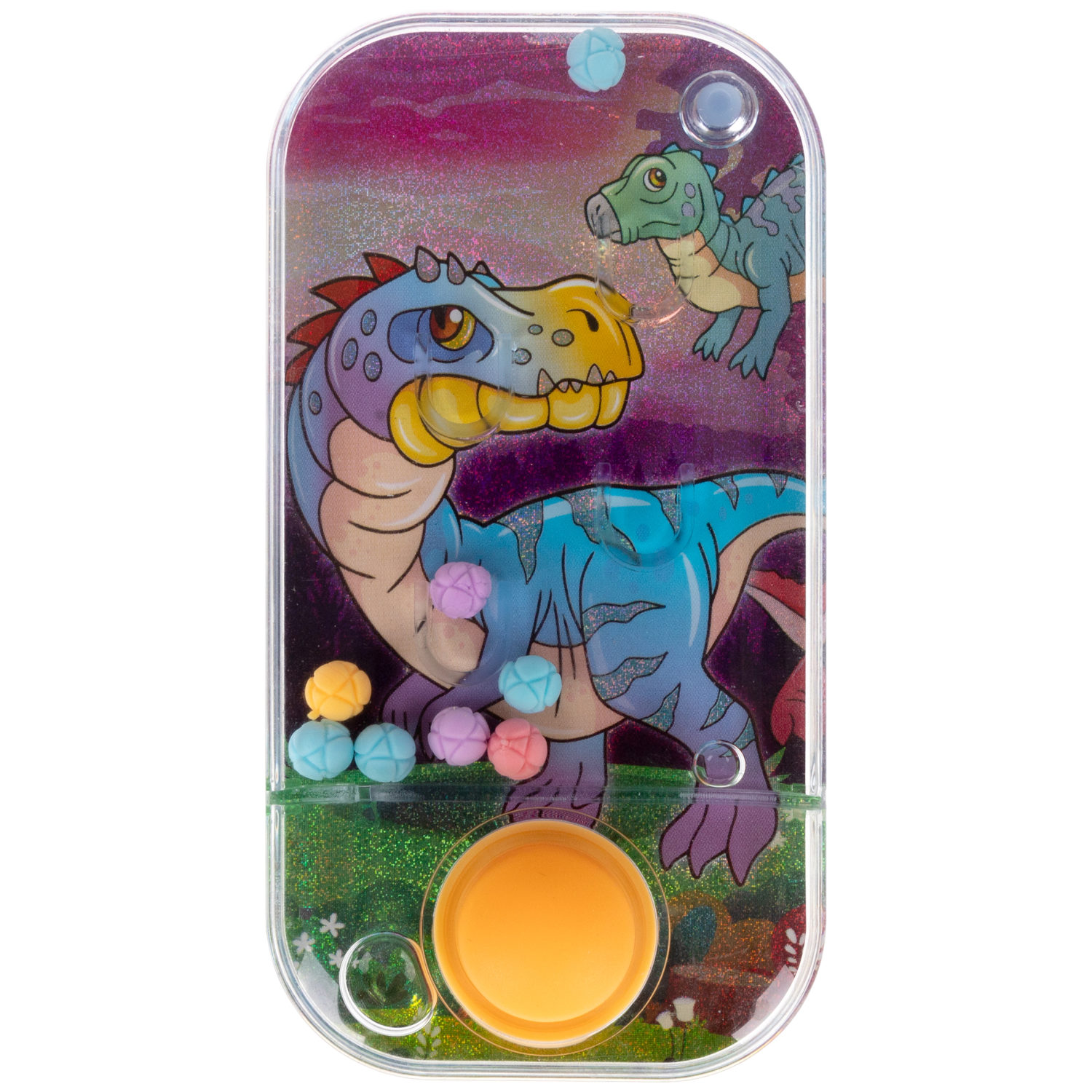 1TOY Игра с водой забрось мячики динозавры, 3 вида в ассортименте
