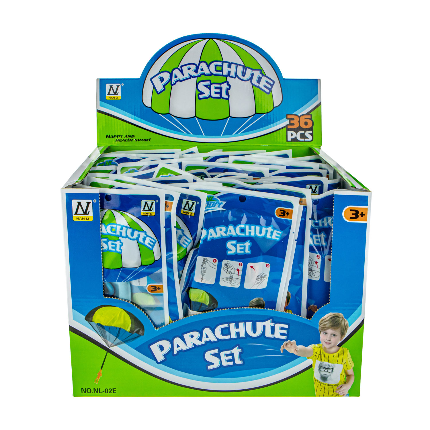 Игрушка парашютист в пакете