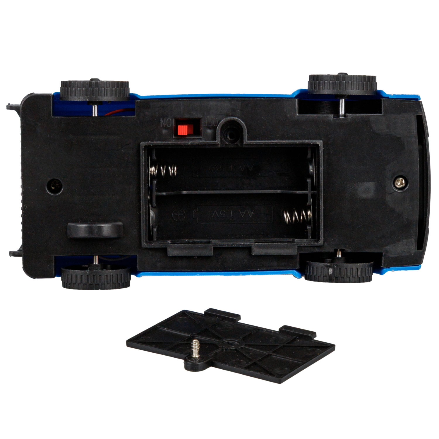 Машинка на пульте управления 1TOY Драйв Спорткар, 1:35, 27 МГц, 2 канала, синяя/зеленая