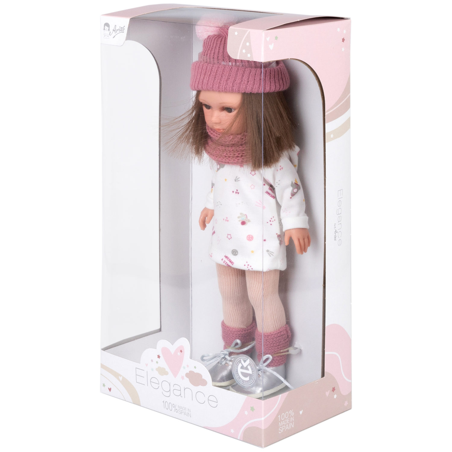 Кукла Arias ELEGANCE CARLOTA виниловая, с аксессуарами, Испания, 36 см