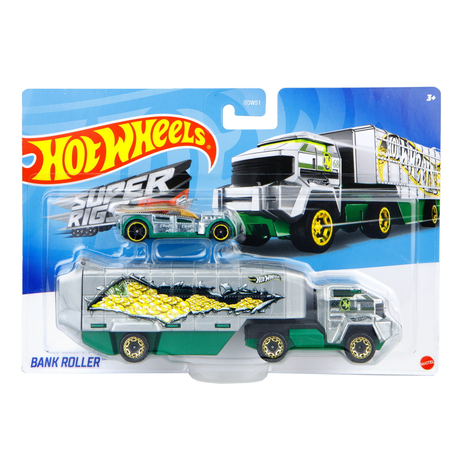 Hot wheels Набор игровой Супергрузовики со спортивными автомобилями, в асс.