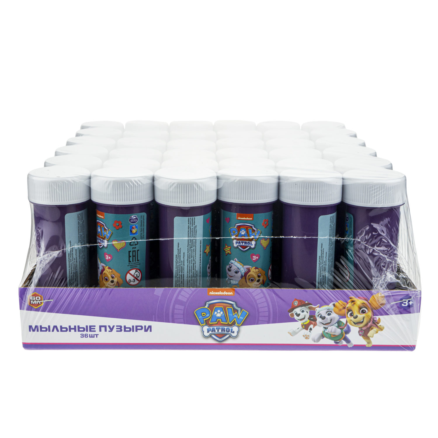 Мыльные пузыри 1TOY Щенячий патруль , детские, маленькие, для мальчиков, девочек и малышей, 60 мл