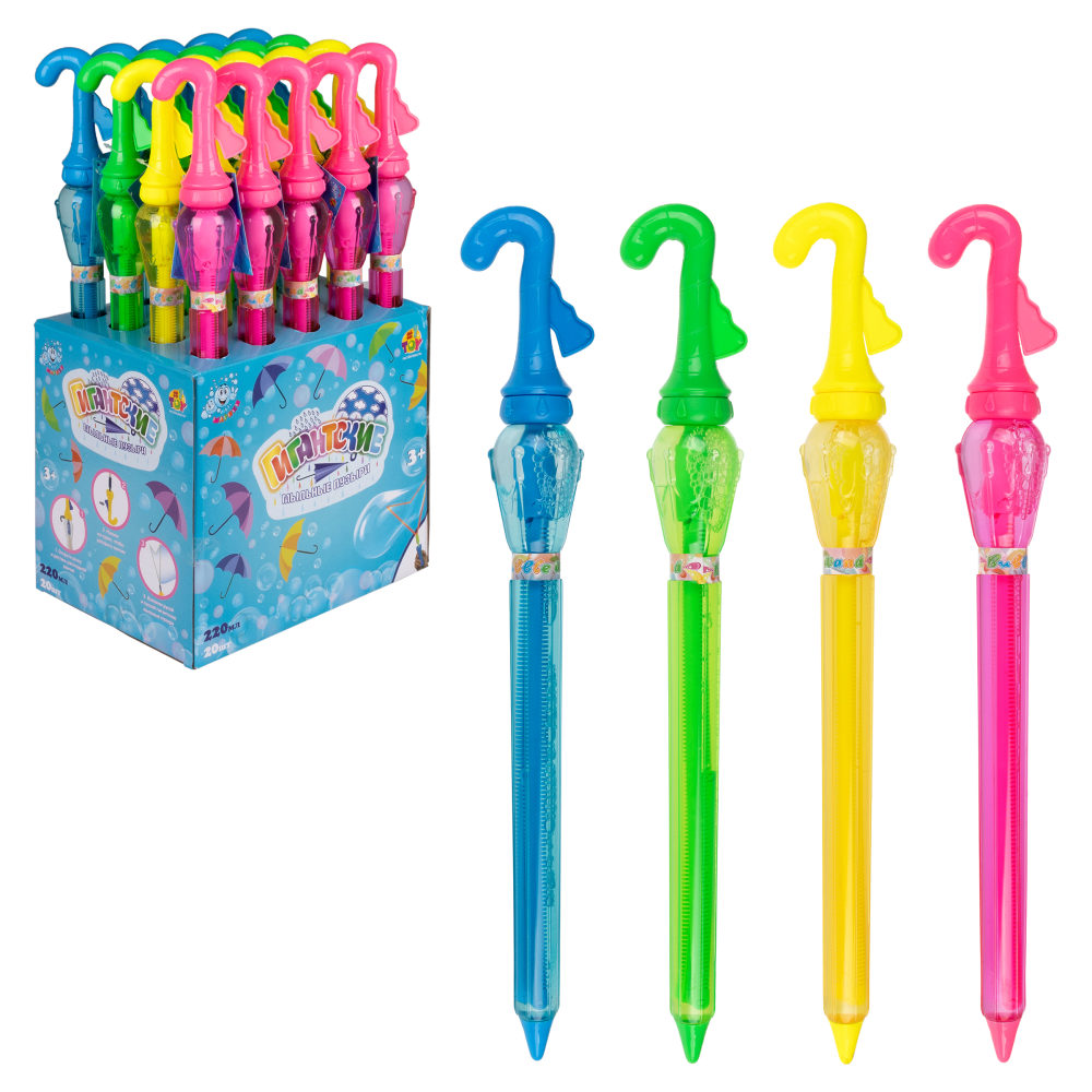 Гигантские мыльные пузыри Мы-шарики! 1TOY с раскладывающимся элементом, 220 мл