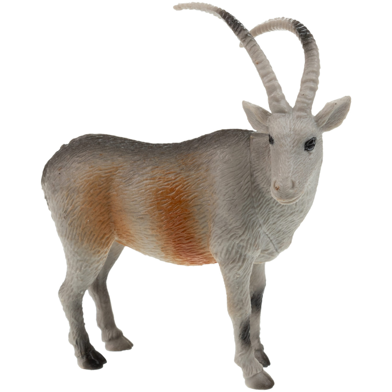 Игровой набор 1TOY "В мире животных", фигурки диких животных Африки: гиена, бык, страус, орикс, 5 шт., 17 см