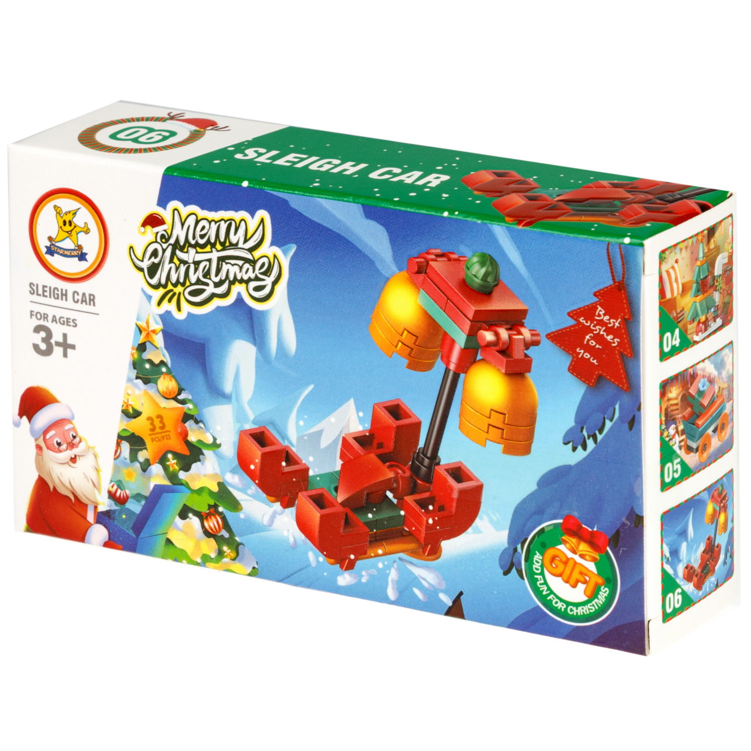 Конструктор 1TOY Blockformers "Рождество" 12 видов,  от 22 до 46 деталей