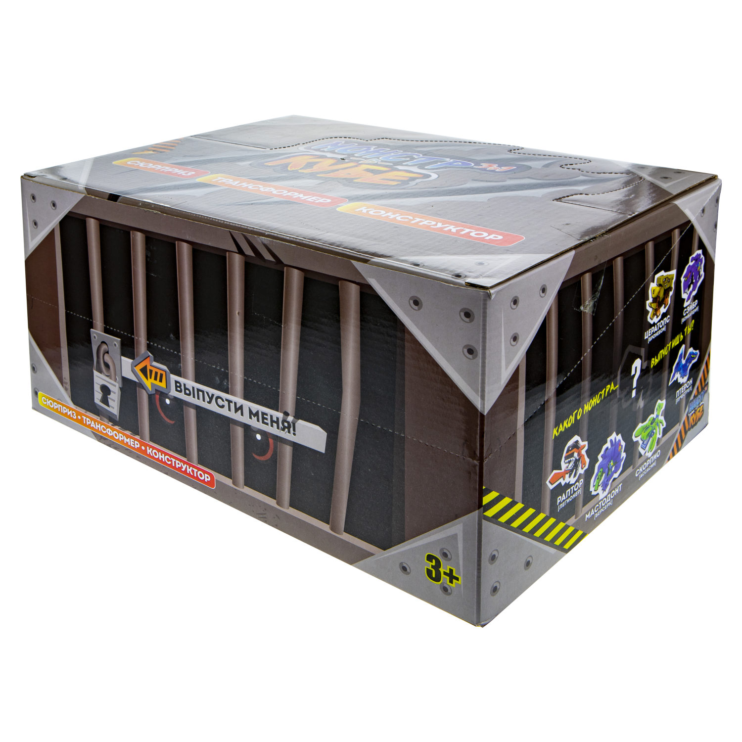 Конструктор 1TOY "Монстр в кубе", 12 видов, 1 шт.