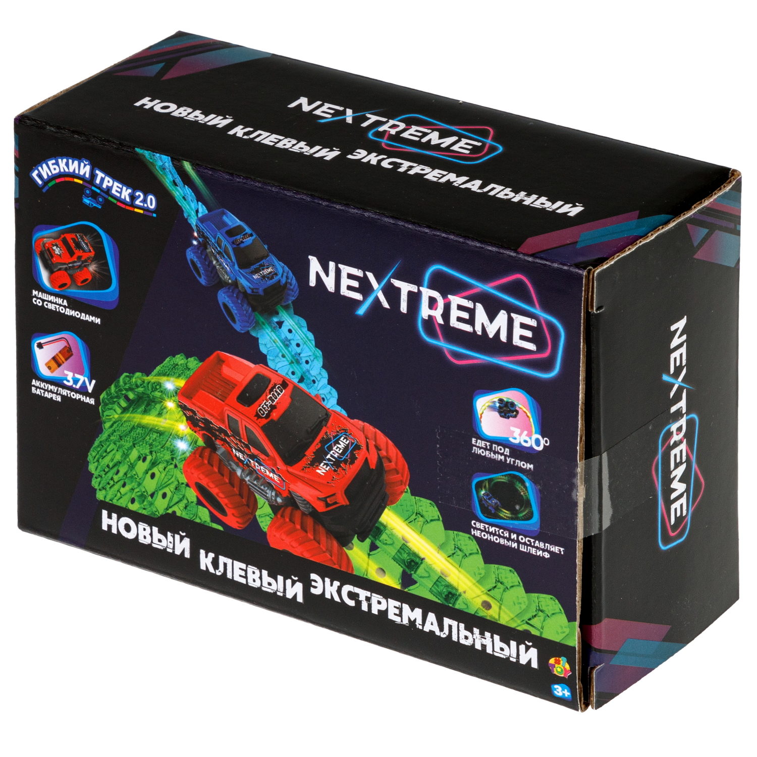 1TOY NEXTREME Гибкий трек пикап красный с аккумуляторной батареей