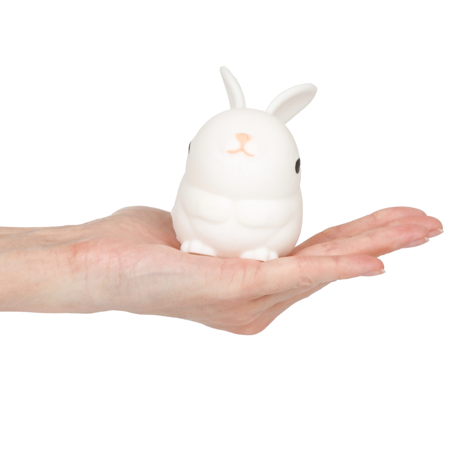 Игрушка-антистресс 1TOY Крутой замес 1TOY «Зайка ушастик», белый