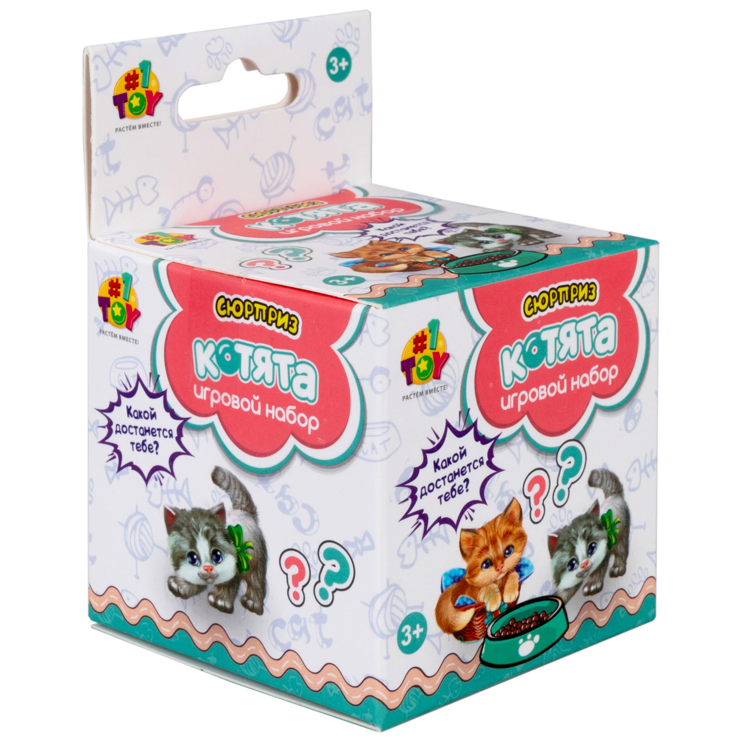 1TOY игровой набор Кошечка с аксессуарами, в коробке, 6 видов в ассортименте
