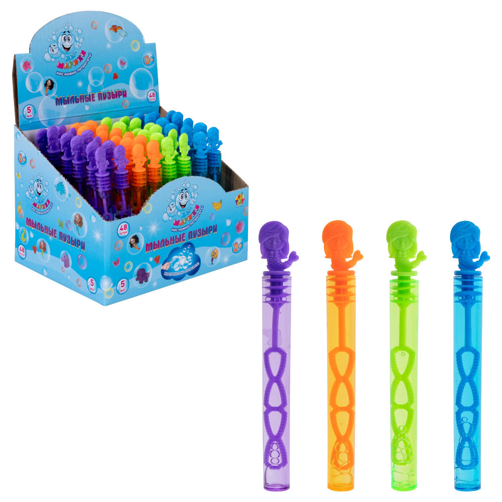 Мыльные пузыри 1TOY Мы-шарики! Русалочка, 5 мл