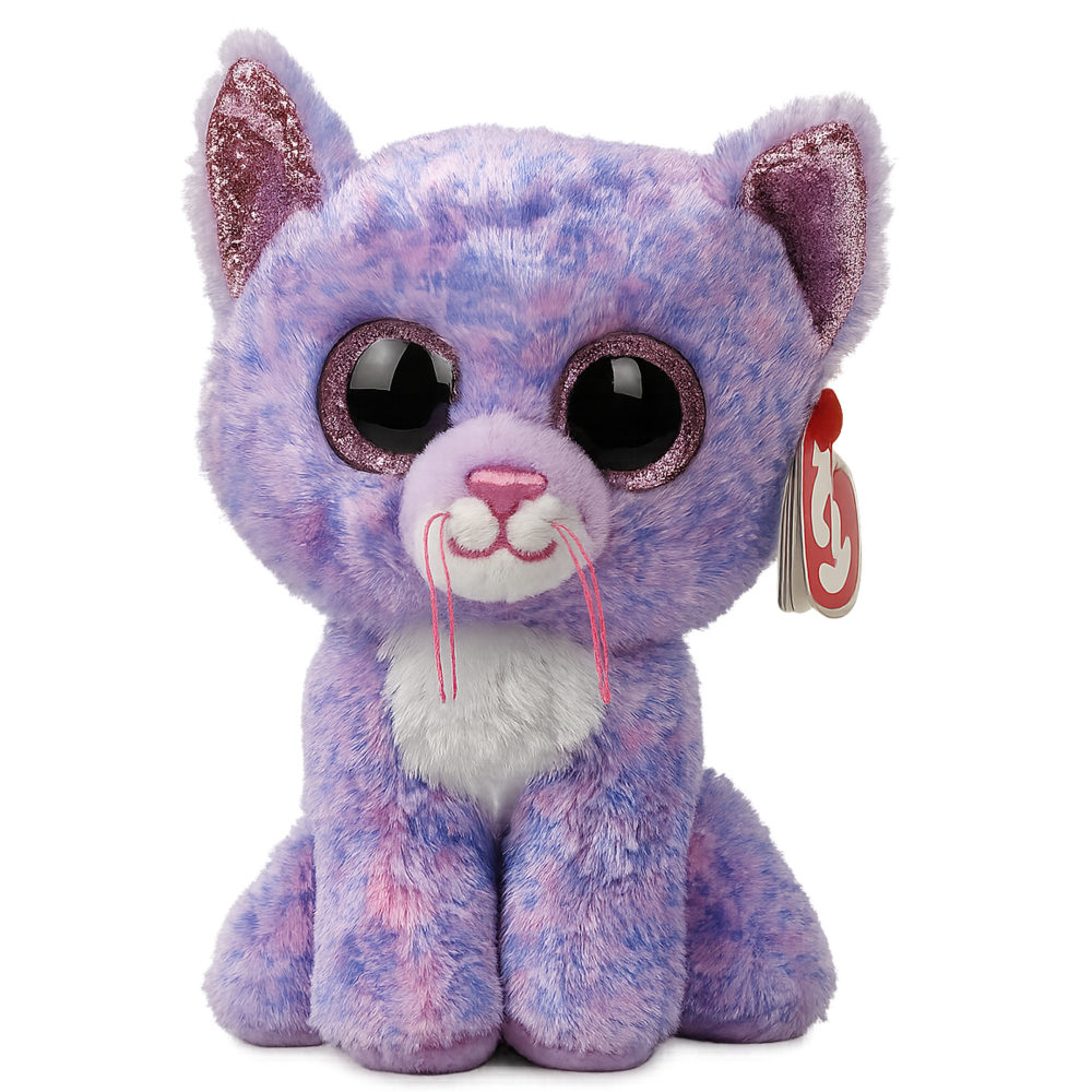 Мягкая игрушка TY Beanie Boo's лавандовый Котенок Cassidy, 15 см
