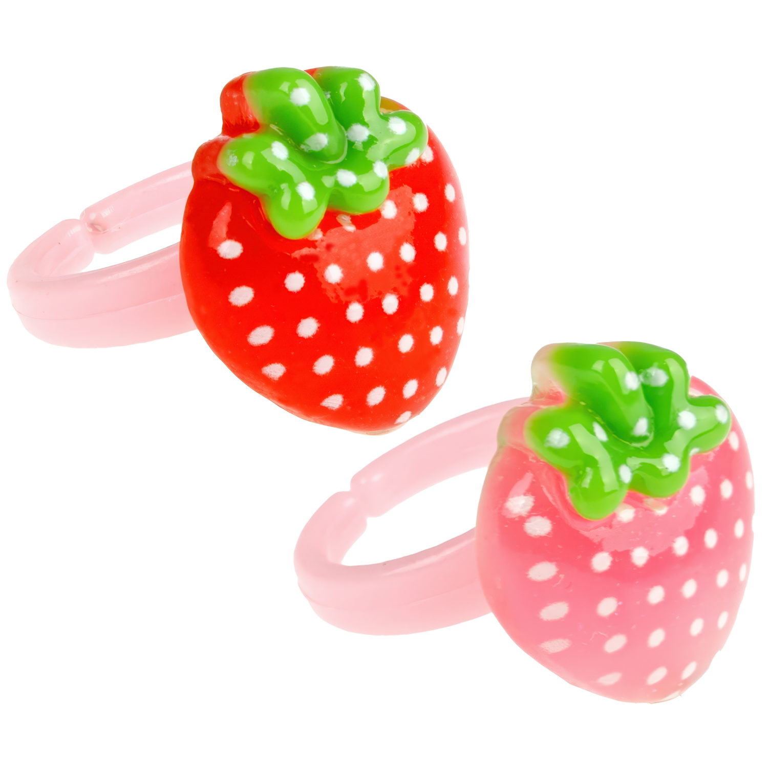 Лак для ногтей детский Lukky Fruity Confetti peel off с блёстками, 3,5 мл, розовый,аромат клубники, 2 колечка