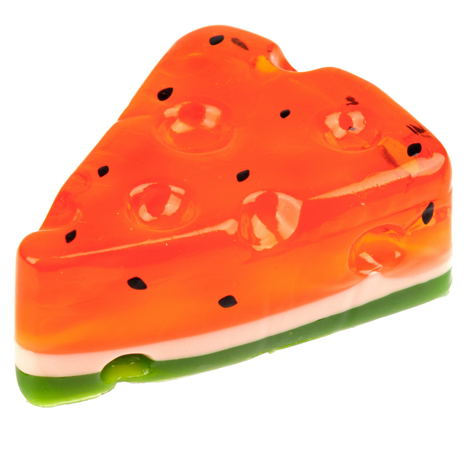 Игрушка-антистресс 1TOY Крутой замес Няшка-вкусняшка арбузный десерт, 7,5х7,5х5см