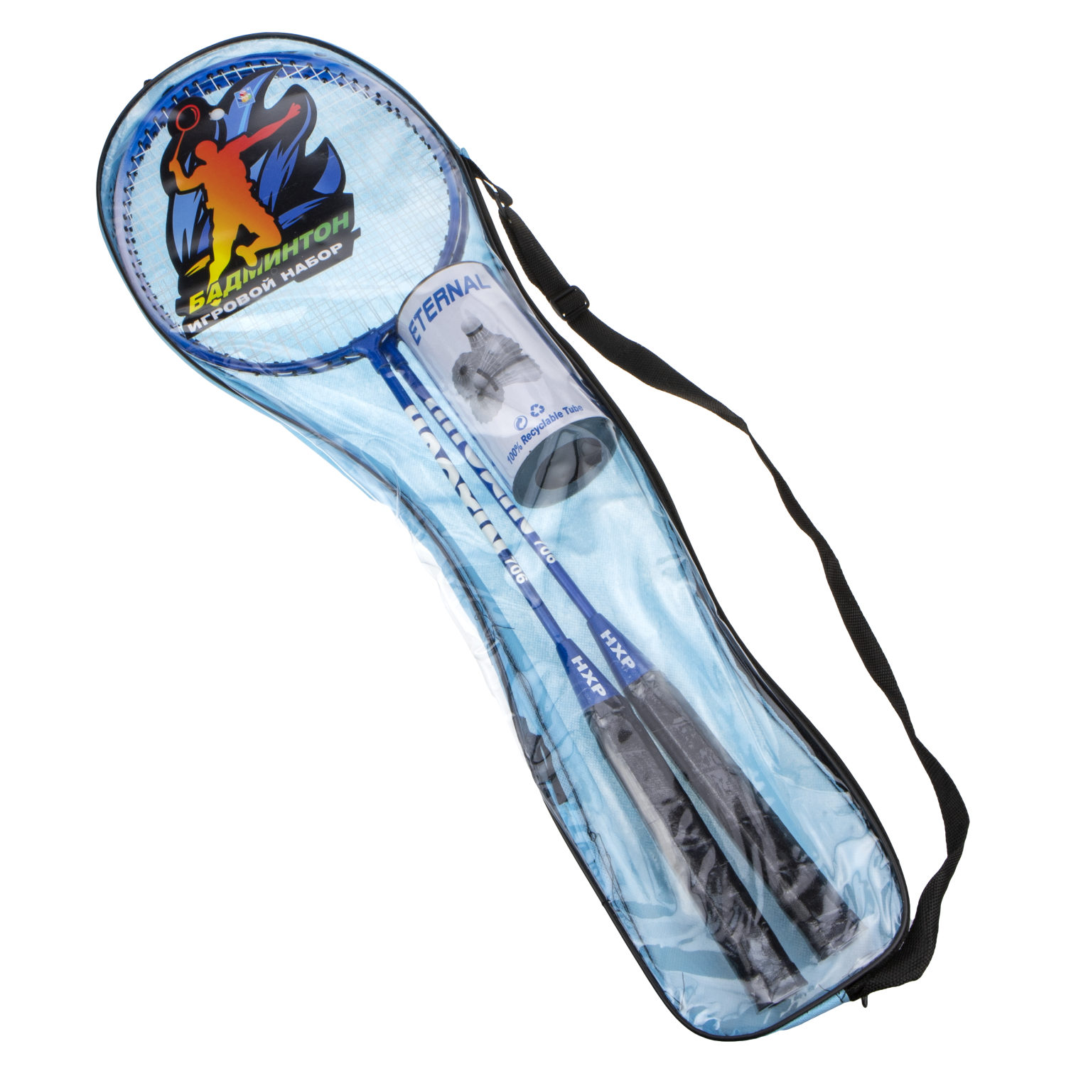 Бадминтон 1TOY 2 ракетки, 2 волана