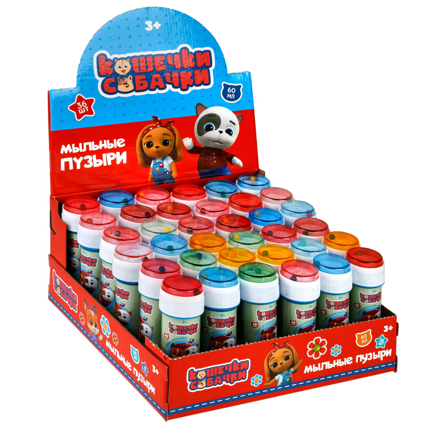 1TOY Кошечки-собачки, мыльные пузыри, 60 мл