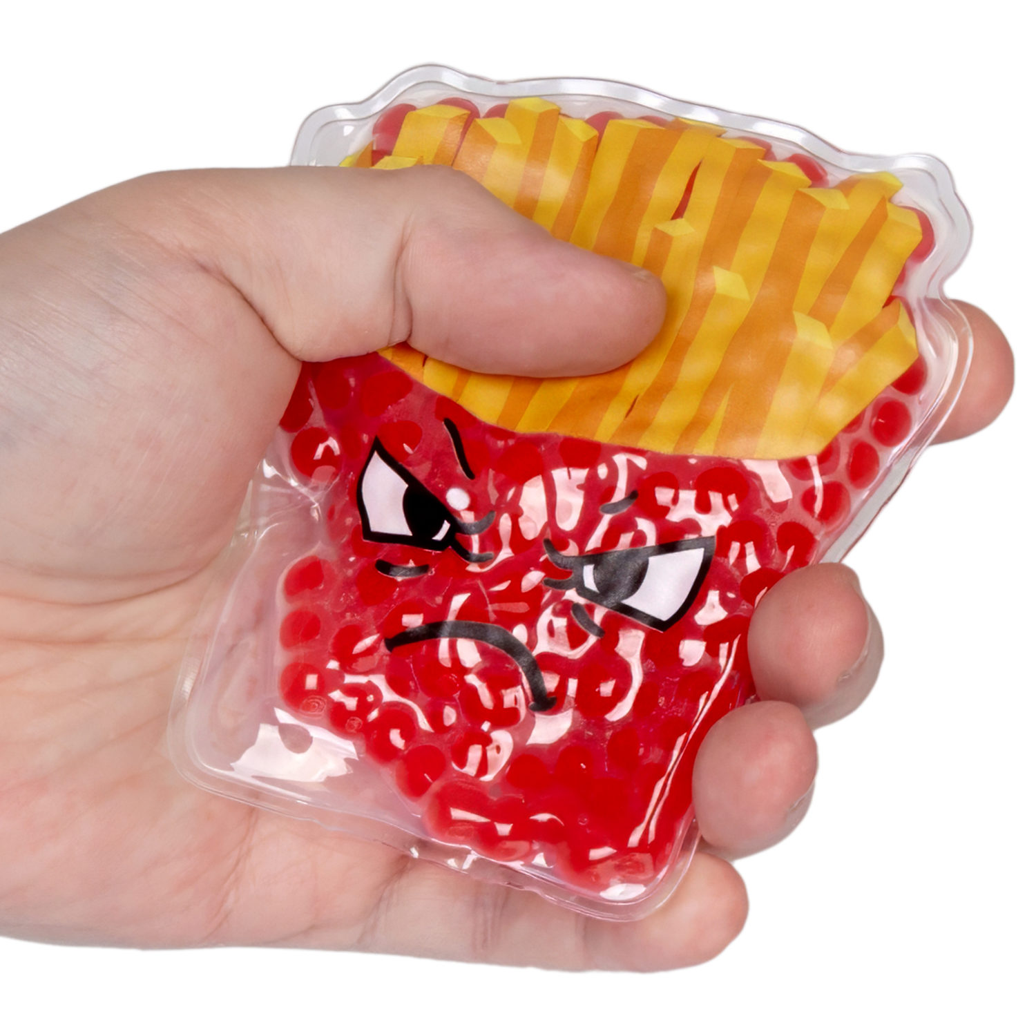 Акватубики переливайка 1TOY «Фаст Фуд» скользун с водой внутри, антистресс для рук, жмякалка, 10 видов в ассортименте