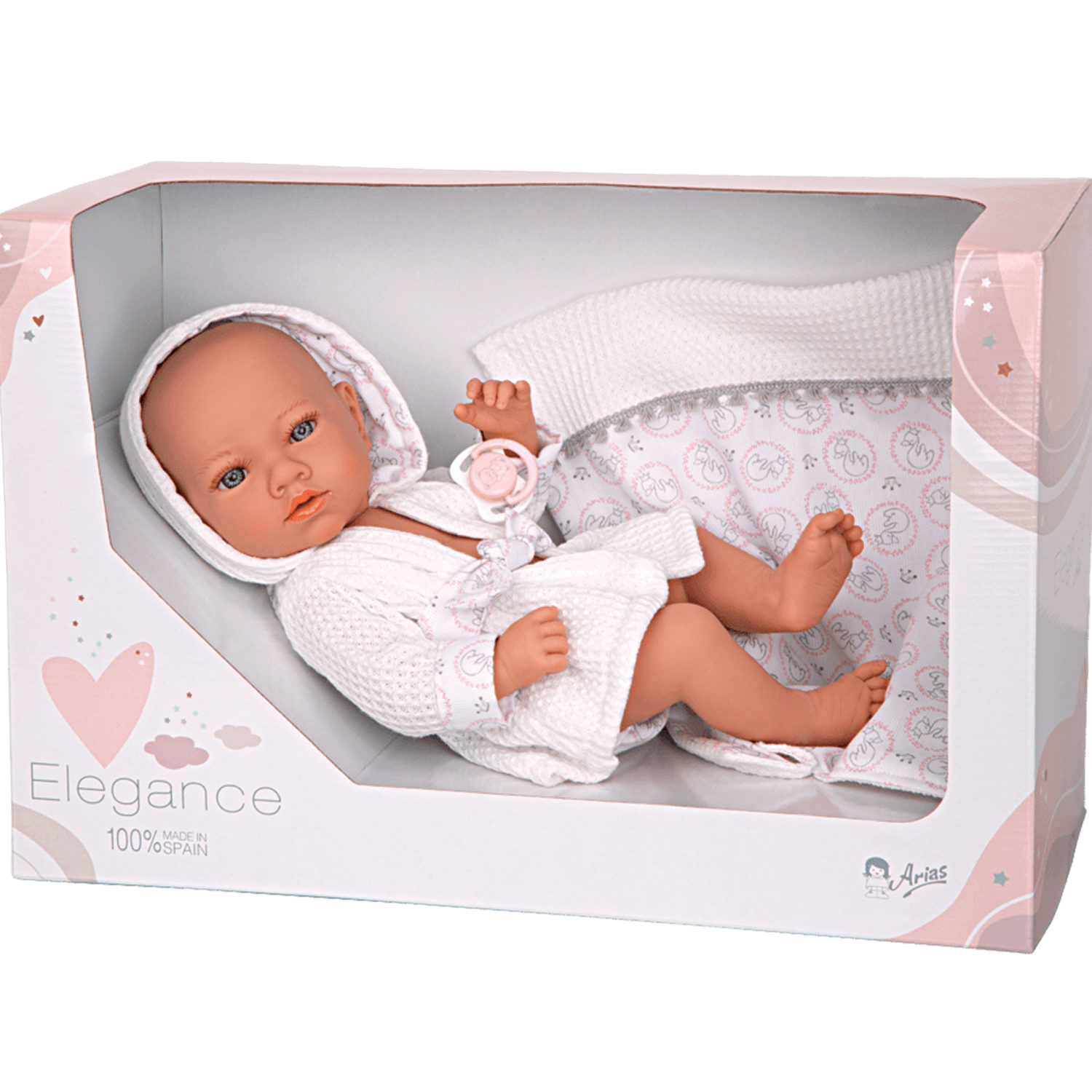 Испанская кукла для девочки reborn пупс Arias виниловая, силиконовая, 38 см