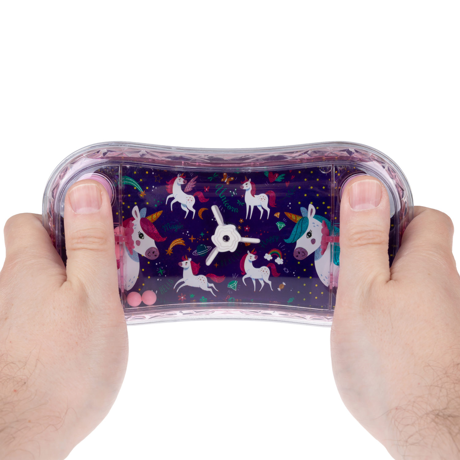 1TOY Игра с водой Забрось мячики  Единороги, 3 вида в ассортименте