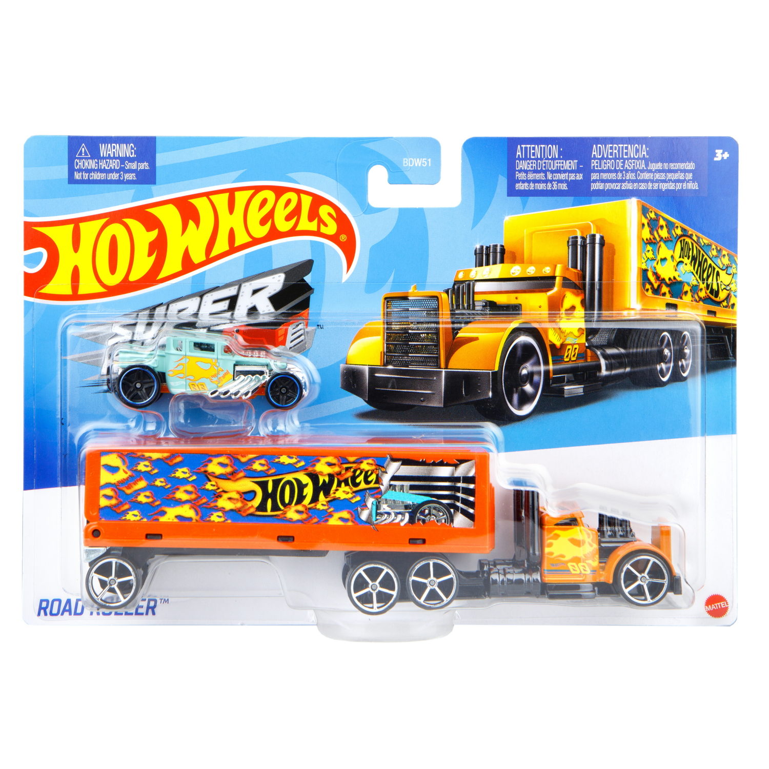 Hot wheels Набор игровой Супергрузовики со спортивными автомобилями, в асс.
