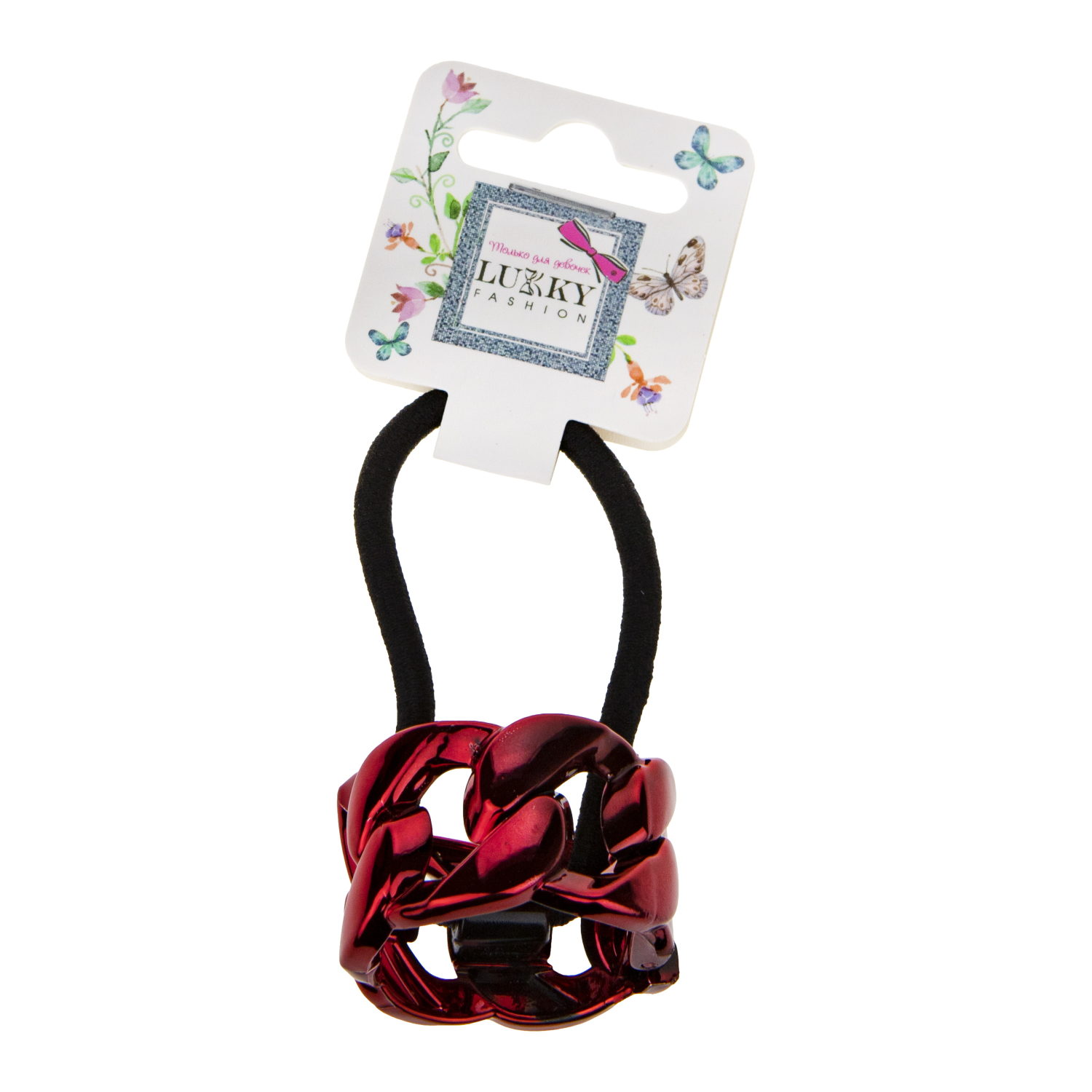 Резинка для волос Lukky Fashion с зажимом цепочка