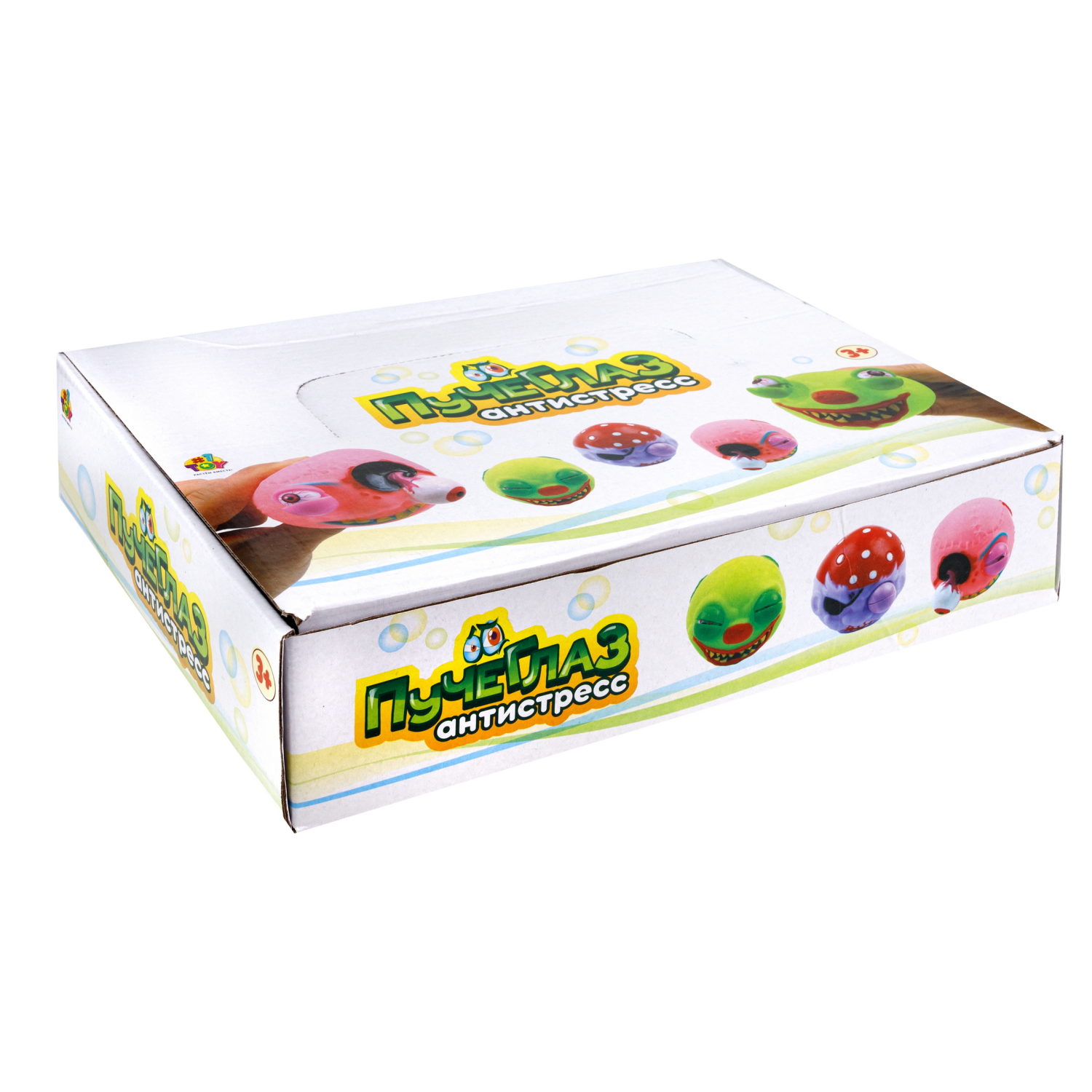 Игрушка антистресс для рук 1TOY пучеглаз Пираты, резиновая, мялка, жмякалка, для детей, для взрослого