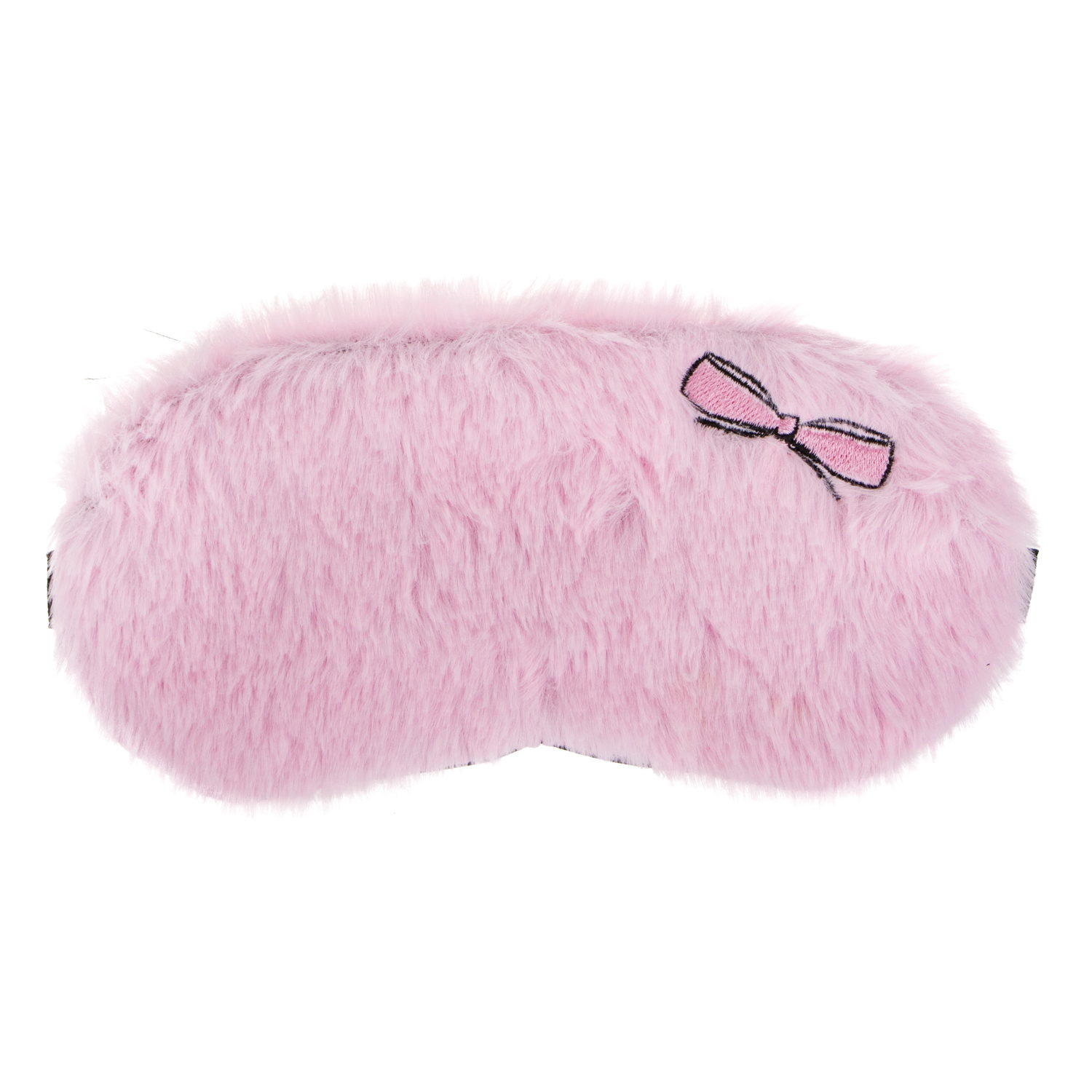 Маска для сна Lukky Fashion с вышивкой бантика, розовый