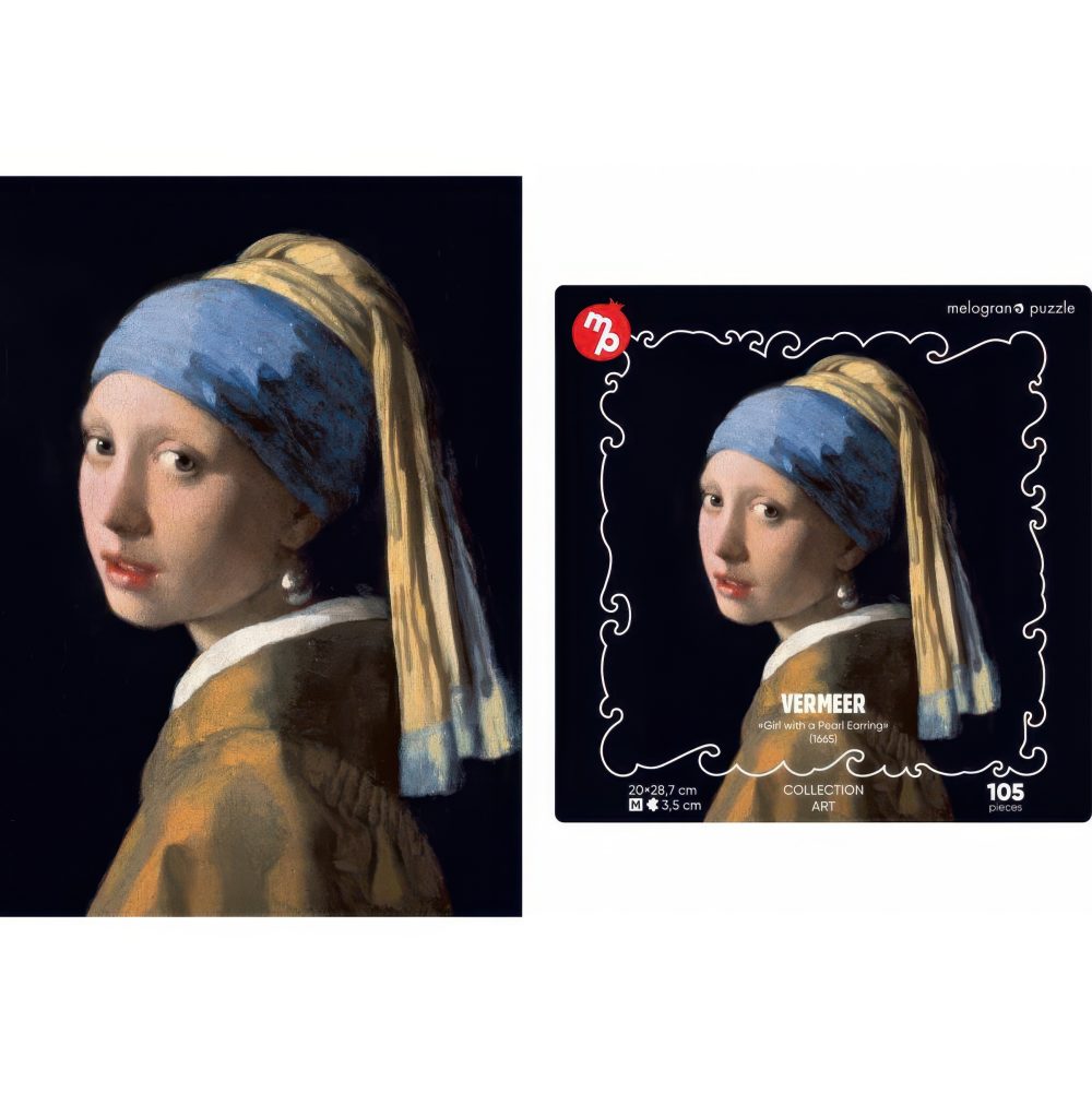 Пазлы Collection Art Ян Вермеер, Девушка с жемчужиной, 105 деталей