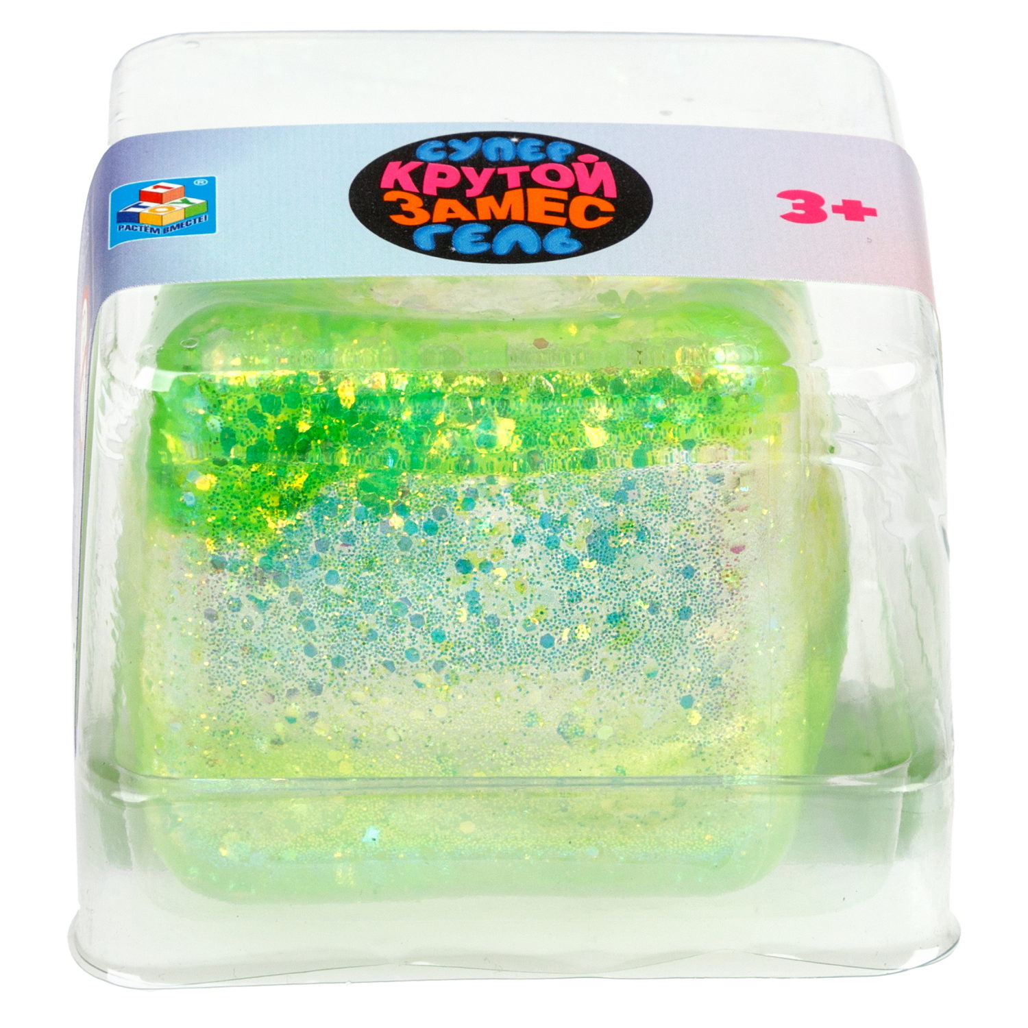 1toy Крутой замес Супергель куб, 4 цвета в ассортименте, 5 см