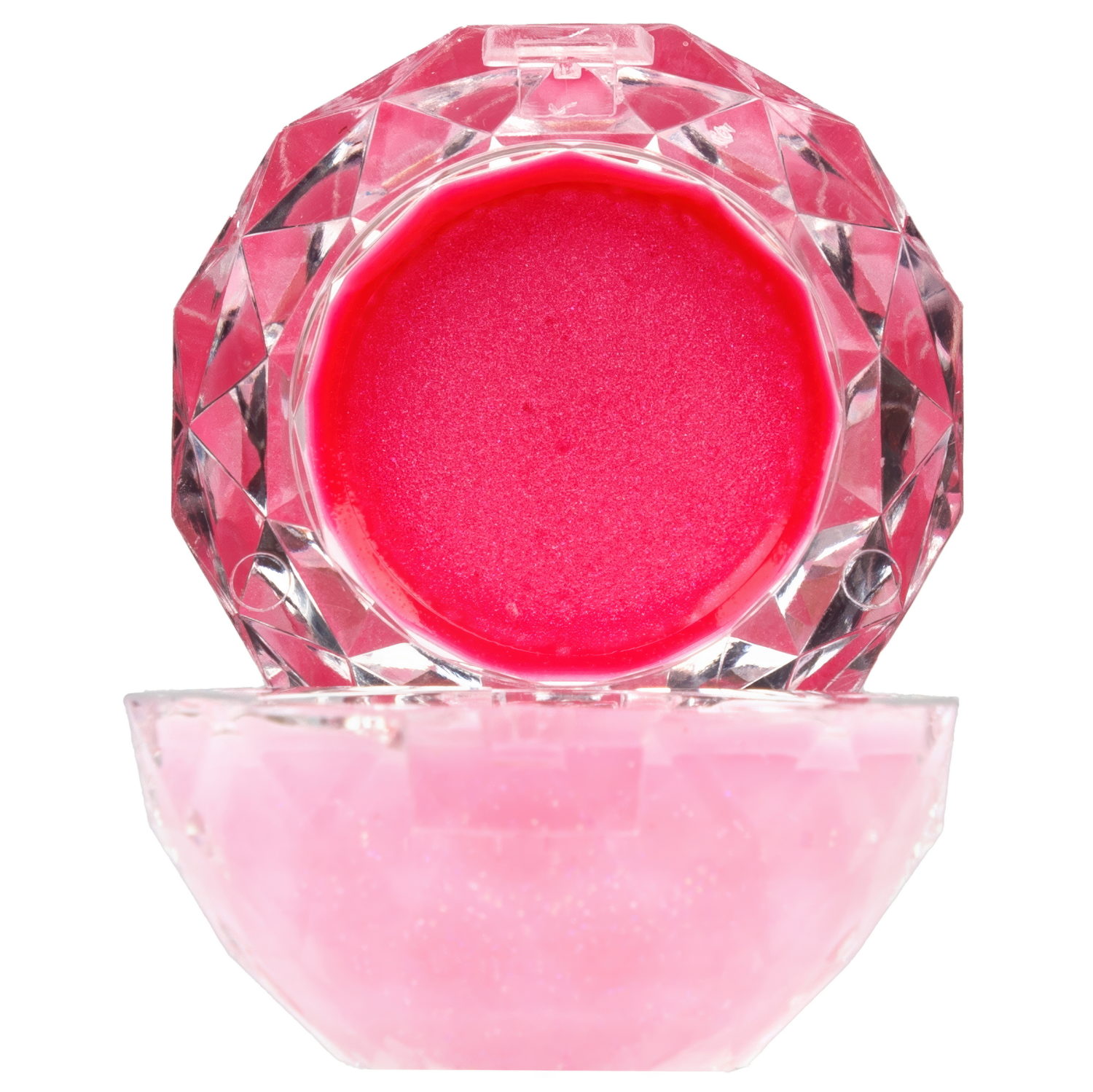 Блеск для губ с ароматом конфет Lukky Даймонд, 2 цвета: фуксия и розово-сиреневый, бальзам для губ увлажняющий, 10 г