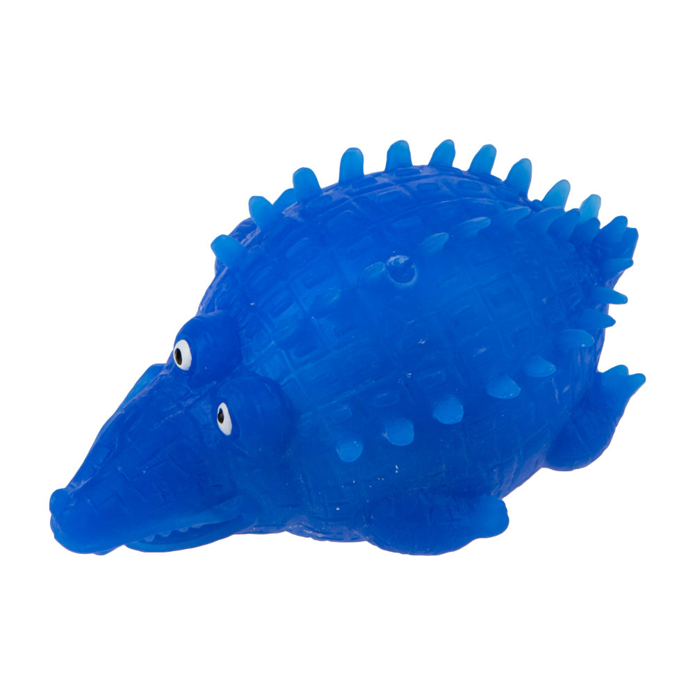 Антистресс -игрушка для рук 1TOY Крутой замес Крокодил, жмякалка, мялка, 10 см, синий
