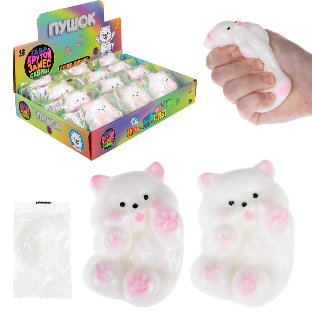 Таба сквиш 1TOY Крутой замес Муссик, собачка, 6,5х9х3,5 см