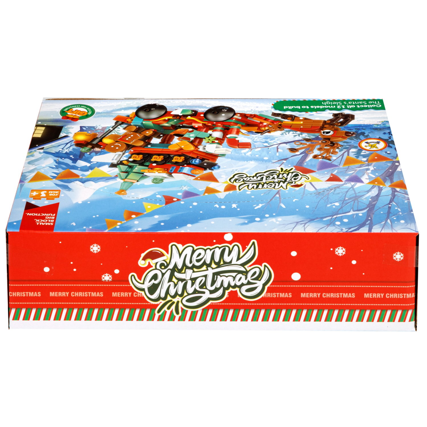 Конструктор 1TOY Blockformers "Рождество" 12 видов,  от 22 до 46 деталей