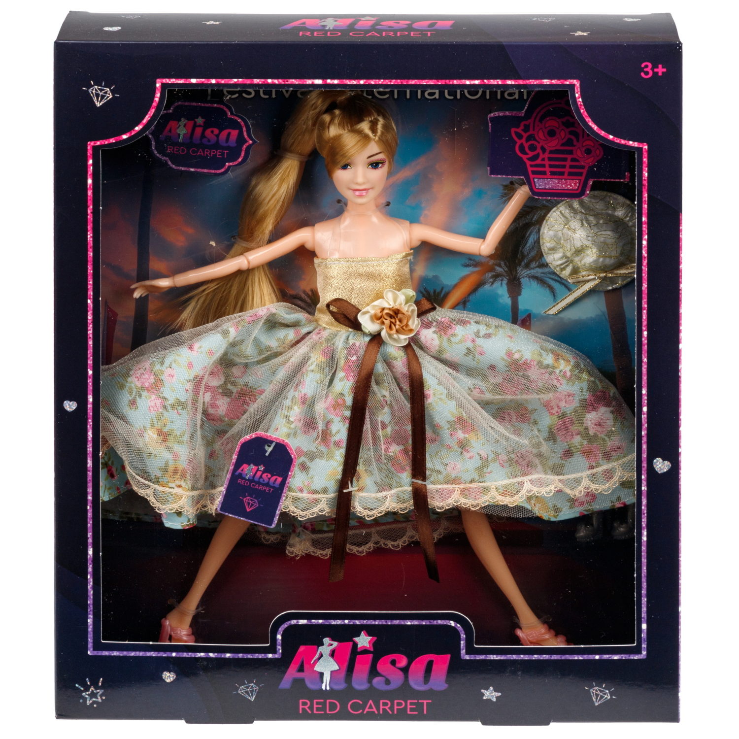 Кукла Alisa Red Carpet в пышном платье, с аксессурами, 29 см