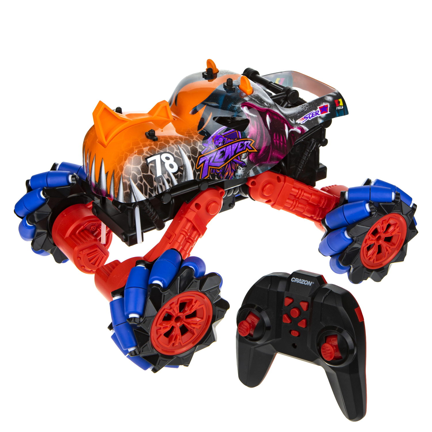 Машинка на пульте управления 1TOY Драйв, Монстр-трак Динозавр, в ассортименте